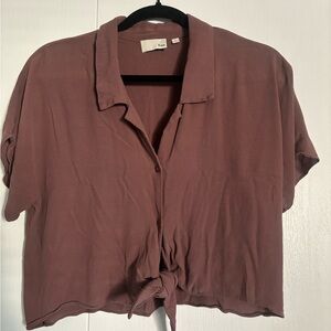 Wilfred Free Tie-front shirt - size small